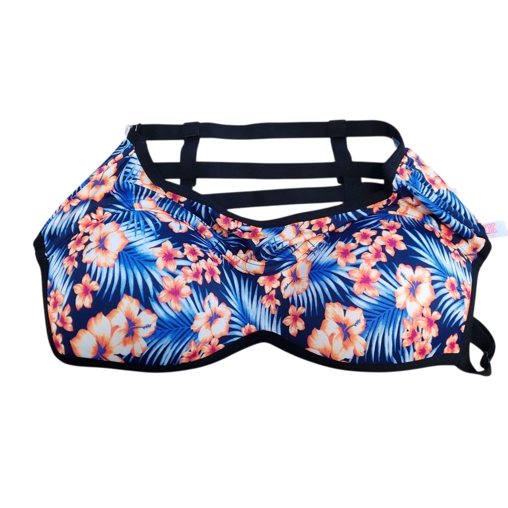 Pink Victoria's Secretโ Padded Bralette Bra Tropical Floral Size M 36A-C/34C-D